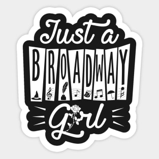 Broadway Girl Sticker